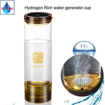산소발생기 h2 이온 막 전기 분해 수소 물 생 600ml usb 충전식 안티 에이징