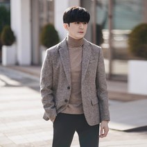비시크 제이넌 체크 울 블레이저