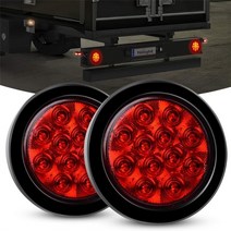 자동차 라이트 조명 2개 4 지프 트럭 트레일러 rv w표면 마운트 그로밋 플러그 ip67 스톱 브레이크 턴 테일 라이트 용 라운드 레드 led 테일 라이트, 중국1005004369828336, a