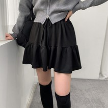 포디룩 [허리신축성good] 캉캉 플레어 트레이닝 미니스커트