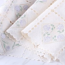 일본 수입레이스 식탁보 매트 가구덮개 커버 (L-55-2), 폭50cm×길이120cm(1개)