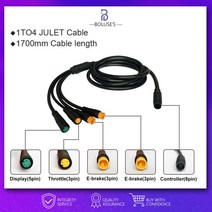 전기 자전거 디스플레이 KT LCD3 24V36V48V72V 액세서리 사이클링, 11 1 TO 4 Cable, 한개옵션1
