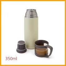 프로디아 컵 일체형 진공 보냉보온병, 핑크, 350ml