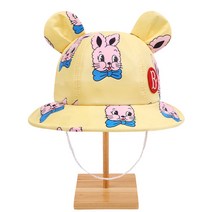 베베드피노 여아 남아 로즈 라팡 베이비 선캡 곰돌이귀 모자 벙거지 아동 유아 소풍 버킷햇 썬햇 챙모자 어린이집 등원 모자 사이즈 조절_BP31AH903