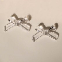 나비 넥타이 모양 아크릴 비즈 수제 DIY 액세서리 20 개/묶음 21x35mm 투명 매듭 플랫백 라인석 보석 만들기, [01] 20Pcs, [07] G