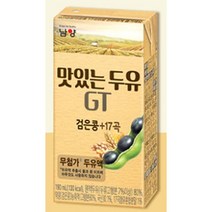 남양유업 병문안 선물 맛있는 두유 GT 검은콩+17곡 190ml x 16개 (4박스) 부모님 어린이 청소년 수험생 단백질보충 센스, 22세트