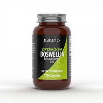 Naturity 프리미엄 보스웰리아 세라타 추출물 840mg 보스웰산 함유 - 뼈 관절 위장 장 및 호흡기 지원 비건 (120캡슐)