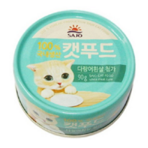 사조 캣푸드 간식캔 생선, 다랑어흰살, 15개입