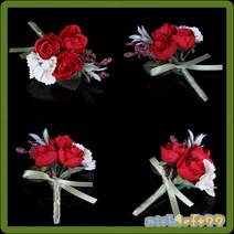 [richsoft77] 블룸 부토니에 브로치(레드)