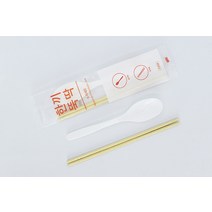 일회용 수저세트 500개 배달 숟가락 젓가락 대나무, 기본, 3. 한끼뚝딱 OPP 200냅킨 500개