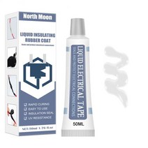 액체 절연 테이프 리튬 배터리 실란트 회로 기판 방수 본딩 난연성 고온 저항, 화이트 50ml 케이스