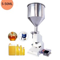 양적 5 50ml 10lpneumatic 수직 소형 충전기 화장품 샴푸 식수 꿀벌 페달 포함, 5-50ml, 220v, 우리를