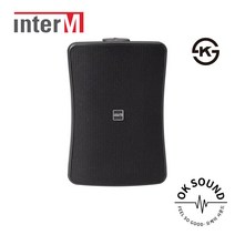 WS-50T 인터엠 패션스피커 방수형 벽부형스피커 50W 매장 학원 병원 보건소 카페 미용실 실내외겸용, 블랙