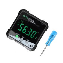 360 Degree Angle Protractor Portable Digital Inclinometer LCD Backlight Protractor Angle Ruler Teste, black