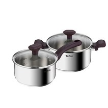 테팔 NEW 차세대 냄비 + 후라이팬 티타늄 스테인리스, (인덕션)테이스티쿡 (편수16cm + 양수20cm)