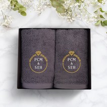 송월타올 결혼 결혼식 웨딩 답례품 수건 인쇄무료, 1개, 16. 30수 150g 항균무지 - 백색