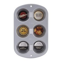 윌튼 레시피 라이트 넌-스틱 머핀팬 실버, 1개