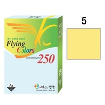 플라잉컬러250 (NO05)(A4 80g 연노랑 250매 팩), 단일사이즈