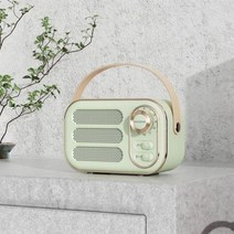 레트로 스피커 인테리어 소품 블루투스 미니 HM11 클래식 음악 플레이어 사운드 스테레오 휴대용 장식 여행 크리에이티브 선물, [09] Green