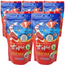 금비단 골드실크 중형입자 1호 잉어&금붕어 관상어 영양사료 120g*5개, 1개
