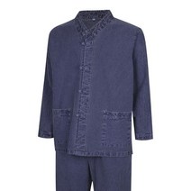 남성 천연염색 프리미엄 간절기 생활한복 세트 SS-HBA-M6-네이비