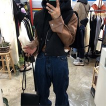 디퍼 오사카 버킷 후드 숏 패딩 조끼