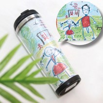 DIY텀블러 친환경 학교 유치원 이중 텀블러 속지교체, 단품, 단품