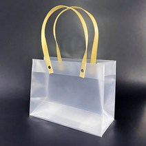 20x15 반투명 쇼핑백 1P_C골드 답례품 플라워 포장백