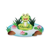 닐스샵_ 크리스마스장식 물백묵펜촉 펠트환경판 펠트플라워 칠판지우개털이기필터 _neills, 닐스샵_ 펠트 개구리연못 (36X21cm) 환경꾸미기재, -이상품선택-