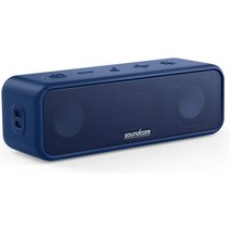 sounDCore SounDCore 3 사운드코어 휴대용 블루투스 스피커 베이스 스테레오, Blue