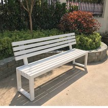 옥외용벤치 도슨트퍼니처 버스정류장의자 흡연실의자 등받이 공원 정원 좌석 그물 빨간색, 백색 1204085 등받이