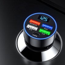 주행충전기 Olaf 66W 4 포트 USB 자동차 충전기 빠른 3.0 C 전화 어댑터 iPhone Xiaomi Samsung Huawei, 02 4USB 1PD 150W