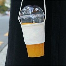 무지 커피에코백 드링크 텀블러백 패브릭 다회용 컵홀더 슬리브, 상세페이지 참조, 상세페이지 참조