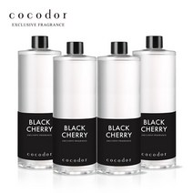 코코도르 디퓨저 리필액 500ml X 4개, 뉴CO리필500/블랙체리x2/뉴CO리필500/에이프릴프레쉬x2