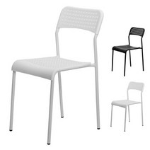 RN85 인테리어의자 상담실 대기실 휴게실 보조 의자, 화이트