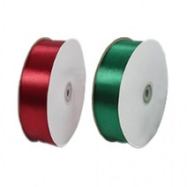 크리스마스 공단 리본 4cm*100야드 가게장식 오픈 개업 풍선장식 파티 홍보광고효과 거대장식, 그린