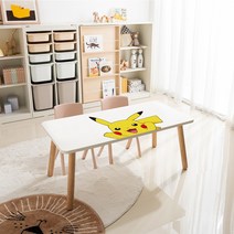 리바트 꼼므 포켓몬 에디션 1200 아이책상세트 (3색), 피카츄 에디션, 블루의자2