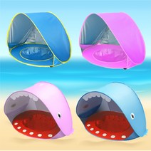 2023년형 UV차단 바닷가 그늘막 비치텐트 물놀이 원터치텐트 모래놀이, 02. 기본블루