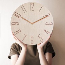 고급형 무소음 벽시계 거실 안방 35cm 시계, 무소음벽시계(실버)