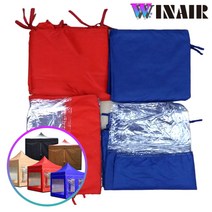 WINAIR 캐노피 천막 일반/투명 바람막이 1면, 바람막이 1면_투명, 3.75m, 블랙