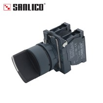 셀렉터 스위치 3단 방수 선택기 Manette 로터리 노브 2 또는 3 위치 표준 핸들 SB5 LA68S XB5AD25 AD33 AD53 22mm, [03] SB5-AD53, [01] 2NO