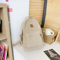 10대 여학생 여대생 일상 여행 캔버스 백팩 학원가방 학교가방 스쿨룩백 중학생