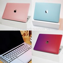 노트북스킨 애플 맥북 에어13 M1 컬러 커스텀 노트북스킨커버 노트북시트지 노트북 전신 보호필름 꾸미기 악세사리 디자인 랩핑, 맥북 에어13 (2018~2020), 비치아쿠아