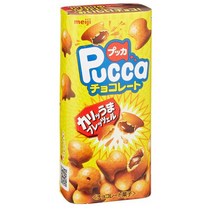 일본 메이지 풋카 푸카 초콜릿 과자 43g 10개