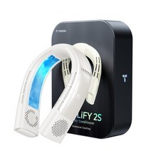 토라스 2023신형 쿨리파이 2S 넥 밴드 에어컨 목 선풍기 5000mAh, 화이트, FG1B