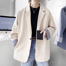 데그라시 원버튼 오버핏 자켓