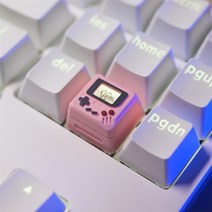 클래식 레트로 게임 키 캡 매킨토시 맥 2.0 기계식 키보드 맞춤형 PC 게이머 백라이트 RGB ESC DIY Mx 스위치, CHINA, 한개옵션1, Pink