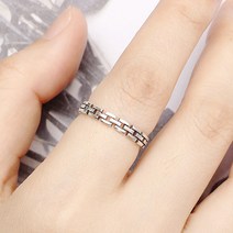 다왕 amZR042 벽돌 지그재그 오픈링 반지