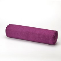 이동식 허리 지원 패드 순수 컬러 코튼 린넨 머리 받침 베개 소파 침대 잠자는 볼스터 사무실 홈 장식, 보라색, 20x100cm