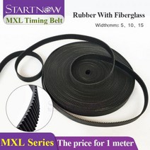 gt2타이빙벨트 풀리타이 3d 타이밍벨트 HTD MXL-5 타이밍 벨트 폭 5 10 15mm MXL037 피치 오픈 엔드 전송 고무 CO2 레이저 조각 절단 기계, The price is for 1 m, MXL-15